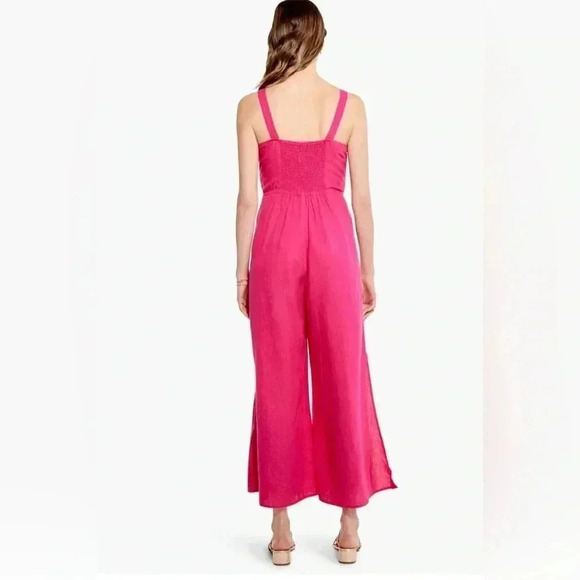 Nic+Zoe Shocking Pink Rumba Park Jumpsuit, size 8 - Picture 4 of 11